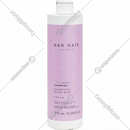 Тонирующий шампунь для волос «NAK» Rose Blonde, 375 мл