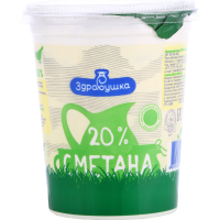 

Сметана 20% (пл/ст) Борисов 400 г