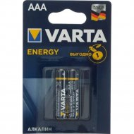 Батарейки «Varta» Energy AAA Alkaline BL2, 2 шт