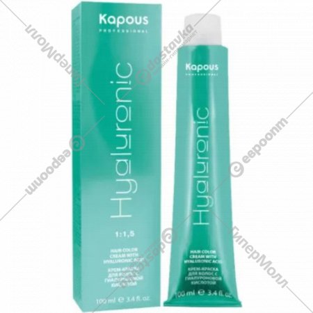 Крем-краска для волос «Kapous» Hyaluronic Acid, HY 10.081 платиновый блондин пастельный ледяной, 1391, 100 мл