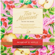 Чай черный «Tea Moment» шиповник и яблоко, 100х1.5 г