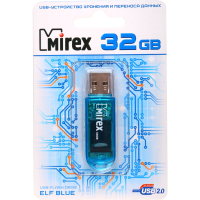 

USB флеш"MIREX"(ELF BLUE 32GB ecopack)