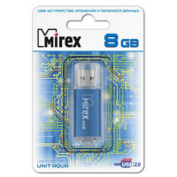 

USB флеш"MIREX"(UNIT AQUA 8GB ecopack)