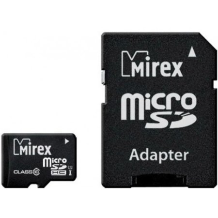 Карта памяти Mirex 16GB, UHS-I, class10, с адаптером.