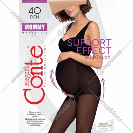 Колготки женские «Conte Elegant» Mommy, 40 den, nero, размер 4