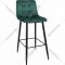 Барный стул «AksHome» Stella, зеленый велюр HLR57/черный