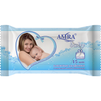 

Салфетки влажн.д/дет.гиг.«AMRA» №15