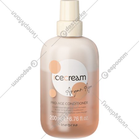 Кондиционер для волос «Inebrya» Icecream Argan Age, 1026331, двухфазный, с аргановым маслом, 200 мл