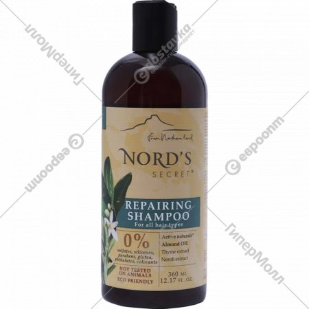 Шампунь «Nord's Secret» Цветок Нероли и масло миндаля, 360 мл