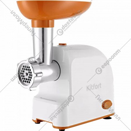 Мясорубка «Kitfort» КТ-2113-1, бело-оранжевый