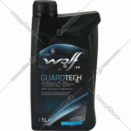 Масло моторное «Wolf» Guardtech, 10W-40, 1 л