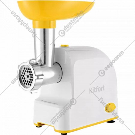 Мясорубка «Kitfort» КТ-2113-2, бело-желтый