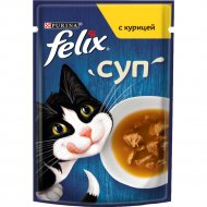 Влажный корм для кошек «Felix» Суп с курицей, 48 г