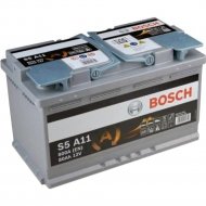Аккумулятор автомобильный «Bosch» AGM S5 80 R, 800A, 315х175х190, 0092S5A110