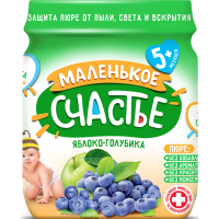 

Пюре "МАЛЕНЬКОЕ СЧАСТЬЕ" (ябл,голуб) 90г