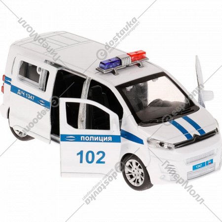 Машинка «Технопарк» Citroen Space Tourer, Полиция, SPATOU-12POL-WH, белый, 12 см