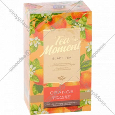Чай черный «Tea Moment» апельсин и цедра апельсина, 100 г