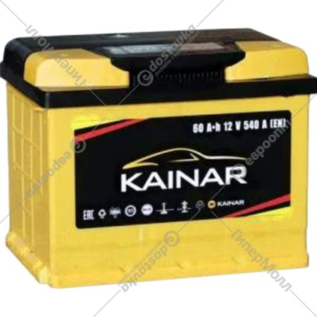 Аккумулятор автомобильный «Kainar» 60 L, 550A, 242х175х190, 060 13 29 02 0121 08 11 0 R