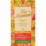 Чай зеленый «Tea Moment» клубника и персик, 25х1.5 г