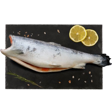 Кижуч потрошеный без головы, замороженный, 1 кг, фасовка 2.2 кг