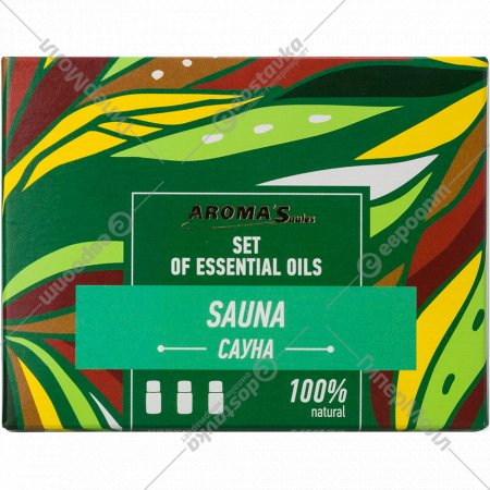 Набор эфирных масел «Aroma'Saules» Sauna, для бани и сауны, 3х10 мл