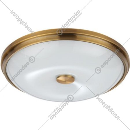Настенно-потолочный светильник «Odeon Light» Pelow, Walli ODL22 513, 4956/4, античная бронза/металл/белый/стекло