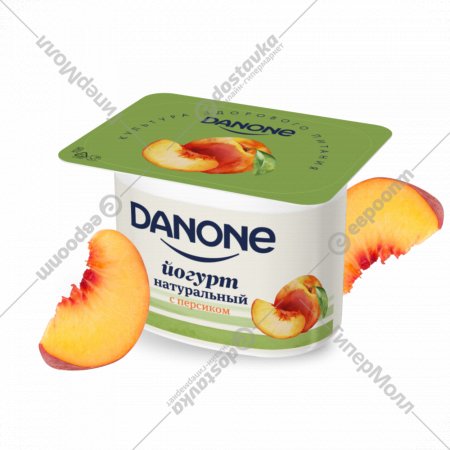 Йогурт «Danone» с персиком, 2.9%, 110 г