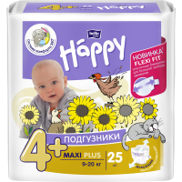 

Подгузн."BELLA BABY HAPPY"(maxi +)25шт