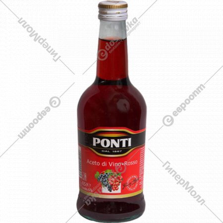 Уксус винный «Ponti» красный, 6%, 500 мл