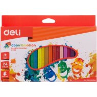 Мелки восковые «Deli» Color Emotion, 24 цвета