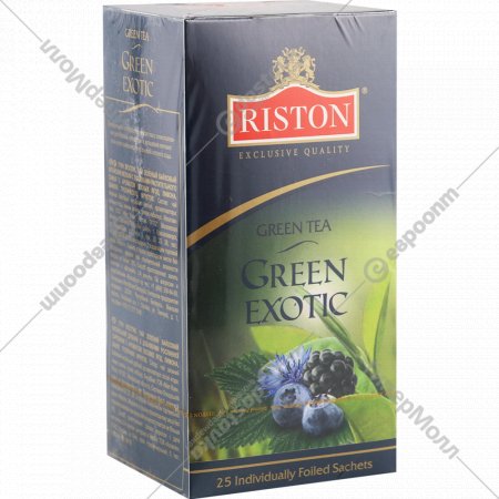 Чай зеленый «Riston» Green Exotic, 25х1.5 г