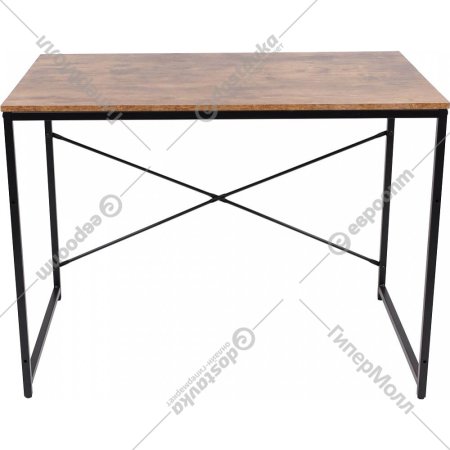 Письменный стол «AksHome» Opal, темный орех/черный металл