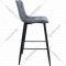 Баный стул «AksHome» Stella, серый велюр HLR21/черный