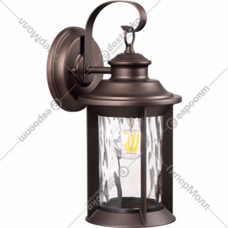 Уличный светильник «Odeon Light» Mavret, Nature ODL22 565, 4961/1W, темно-коричневый/прозрачный