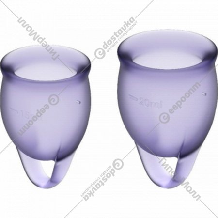 Набор менструальных чаш «Satisfyer» Feel Confident, J1762-4, лиловый