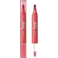 Блеск для губ Pupa двухсторонний, Vamp! Marker duo, тон 004, 4 мл