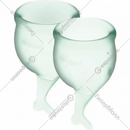 Набор менструальных чаш «Satisfyer» Feel Secure, J1766-5, зеленый