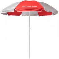 Зонт пляжный «Sundays» HYB1812, красный/серебристый