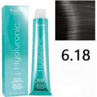 Крем-краска для волос «Kapous» Hyaluronic Acid, HY 6.18 темный блондин лакричный, 1359, 100 мл