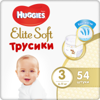 

Трусы-подг."HUGGIES"Elite 6-11 кг, 54шт