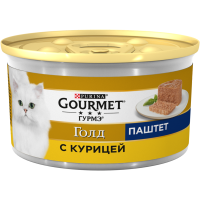 

Корм для кошек"GOURMET GOLD"(курица) 85г