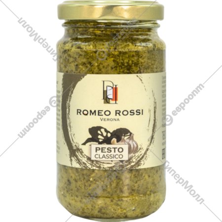 Соус «Romeo Rossi» Pesto Classico на основе растительного масла, 180 г