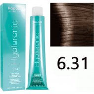 Крем-краска для волос «Kapous» Hyaluronic Acid, HY 6.31 темный блондин золотистый бежевый, 1330, 100 мл