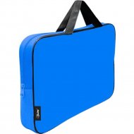 Папка-портфель «Оникс» ПМД 4-42 Ярко-голубой-черный, 350х265х80 мм