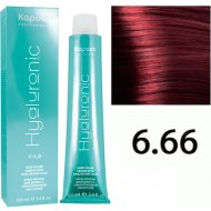 Крем-краска для волос «Kapous» Hyaluronic Acid, HY 6.66 темный блондин красный интенсивный, 1387, 100 мл