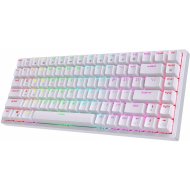 Клавиатура «Royal Kludge» RK84 White, USB/2.4 GHz/Bluetoth, RGB, Hot Swap, Red switch