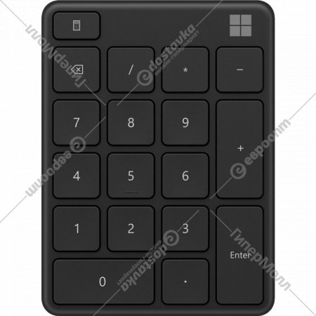 Цифровая клавиатура «Microsoft» Bluetooth Number Pad, Black, 23O-00006