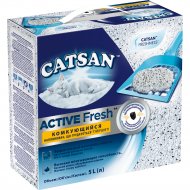 Наполнитель для туалета «Catsan» Active Fresh, комкующийся, 5 л