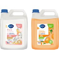 Крем-мыло для рук и тела «Aura» Pure Cotton, Хлопок и овсяное молочко, 5 л