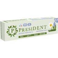 Детская зубная паста «President» Альпийские травы 0-3, 32 г